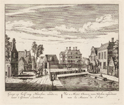 PRT-0132 Gezicht op Halfweg bij Haarlem in de richting van het gemeenlandshuis van Rijnland of Huis Zwanen..., 1728