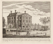 PRT-0133 Het gemeenlandshuis van Rijnland of Huis Zwanenburg te Halfweg, 1728