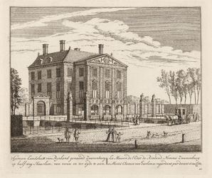 PRT-0133 Het gemeenlandshuis van Rijnland of Huis Zwanenburg te Halfweg, 1728