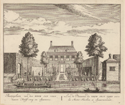 PRT-0134 Buitenplaats van Jan Veen tussen Halfweg en Spaarnwoude, 1728
