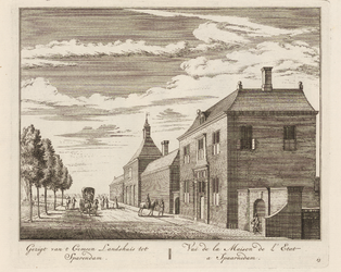 PRT-0136 Het gemeenlandshuis van Rijnland in Spaarndam, 1728
