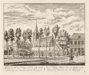 PRT-0142 Gezicht op het dorp Velzen vanaf de weg van Haarlem naar Beverwijk, 1728