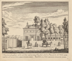 PRT-0145 Buitenplaats Scheijbeek, eigendom van de weduwe van Willem Boreel, 1728