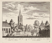 PRT-0148 Gezicht op het dorp Beverwijk, 1728
