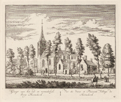 PRT-0152 Gezicht op het dorp Heemskerk, 1728