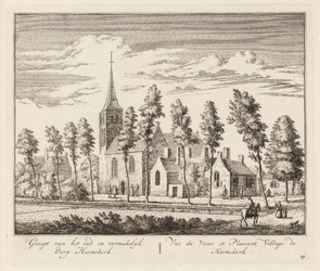 PRT-0152 Gezicht op het dorp Heemskerk, 1728
