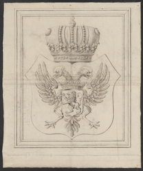 PRT-0215 Wapen van het hoogheemraadschap van Rijnland, z.j. [18de-19de eeuw]