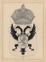 PRT-0223 Het wapen van het hoogheemraadschap van Rijnland in enigszins gestileerde vorm, z.j. [20ste eeuw]