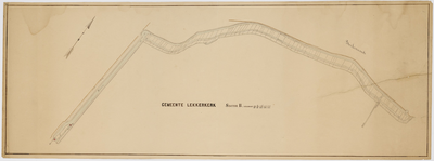 KRT_0817 [Kadastrale kaart van de gemeente Lekkerkerk, sectie B, met daarop weergegeven de watergangen tus..., z.j. ...