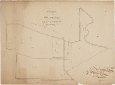 KRT_0848 Schetskaart van den polder Laag en Hoog-Bilwijk, 1856