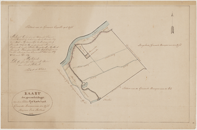 KRT_0858 Kaart der grensscheidingen van den polder Het Korteland, gemeente Krimpen a/d IJssel, provincie Z..., 1856