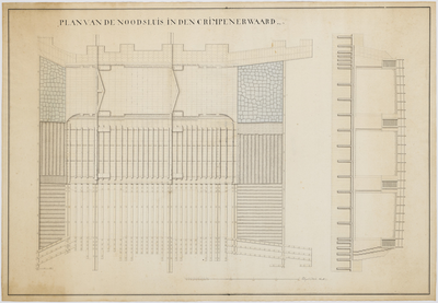 KRT_0904 Plan van de noodsluis in den Crimpenerwaard, z.j. (ca. 1799)