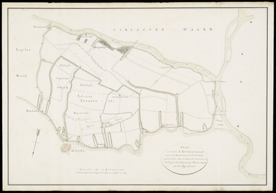 KRT_0936 Plan ou carte du Krimpenerwaard, contenant l'exploitation octroiée d'une partie située dans le di..., 1813