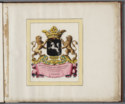 KGV_0240 Familiewapen van dijkgraaf Hendrik van Beeftingh, raad in de vroedschap en oud burgemeester der stad Rotterdam, 1765