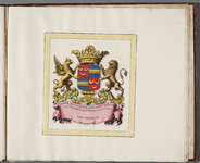 KGV_0243 Familiewapen van hoogheemraad Jan Lodewik Haganus Baron van Wassenaer, heer van Ruyven, 1765