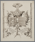 KGV_0274 Familiewapens van Gerard Schepers, secretaris van Schieland (1750-1757), en van Johan Henrik van der Does, ...