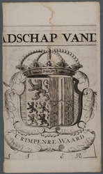 KGV_0296 Wapen van het hoogheemraadschap van de Krimpenerwaard, 1706