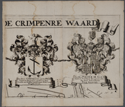 KGV_0298 Familiewapens van Cornelis van der Hoop, baljuw en secretaris van de Lek, stadhouder en griffier van de lenen ...