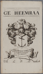 KGV_0299 Familiewapen van Cornelis van der Hoop, baljuw en stadhouder van de lenen van de Lek, hoogheemraad van de ...