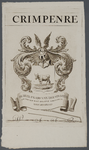 KGV_0325 Familiewapen van Frans van der Straaten, lid van de raad van Schoonhoven, hoogheemraad van de Krimpenerwaard, 1818