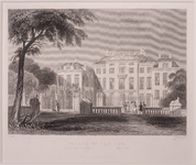 JMD-OP-1299 Staalgravure, topografie: paleis het Loo