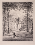 JMD-OP-1662 Litho, topografie: HET OUDE LOO litho uit een serie van 12, gezichten in het park Het Loo.