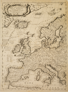 JMD-T-416 Gravure, Topografische kaart Europa