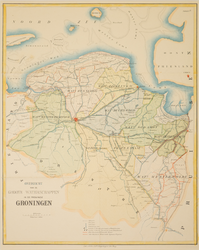 JMD-T-418 Litho, Topografische thematische kaart provincie Groningen /waterschap