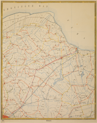 JMD-T-419 Litho, Topografische kaart province Groningen