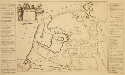 JMD-T-440 Gravure, Topografische kaart Noord-Nederland, Frisia