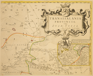 JMD-T-458 Gravure, Topografische kaart Overijssel