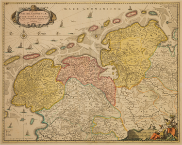 JMD-T-472 Kopergravure, Topografische kaart provincie Groningen