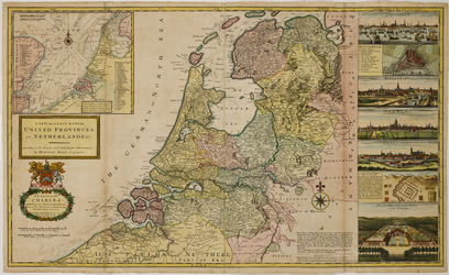 JMD-T-487 Kopergravure, Topografische kaart Nederland, de 7 Provincien