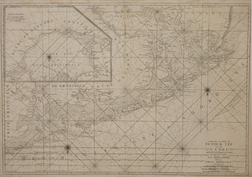 JMD-T-489 Gravure, Zeekaart toegang Zuiderzee en Eems