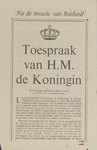 13 Toespraak van Koningin Wilhelmina, na de invasie van Rusland. Ook met codenummer 725 M (drukfout)