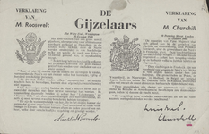 23 De Gijzelaars, Verklaringen van Churchill en Roosevelt
