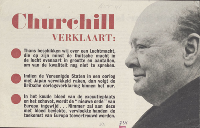 24 Churchill verklaart: In één jaar is de toestand ten voordeele der Verbondenen gekeerd
