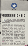 57 Gerechtigheid. Verklaring van President Roosevelt, n.a.v. Duitse wreedheden