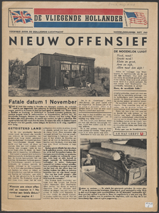 283 Krant gedrukt in de vorm van De Vliegende Hollander, uitgegeven door het Centraal Bureau Noodklokactie , Rotterdam, ...