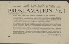 318 Proklamation Nr 1-An das deutsche Volk (Eisenhower)