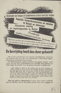 415 De bevrijding heeft den chaos gebaard! (Verspreid in Zuid-Nederland, herfst 1944)