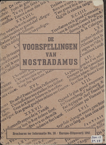 420 De voorspellingen van Nostradamus (Brochure nr. 18, Europa-Uitgeverij)