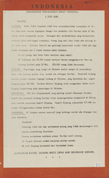 657 Pemandangan perchabaran boeat Indonesia. Indonesia , Nieuwsbulletin voor de bevolking van Indonesië, 2 juni 1945. ...