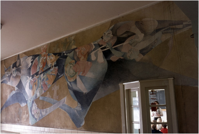257194 Wandmozaiëk, Lagere school, Alard du Hamelstraat, 1964 - 1988