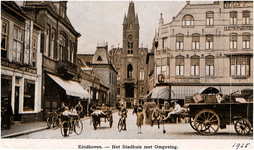 27958 Jan van Hooffstraat, gezien richting stadhuis, Rechtestraat, 1925