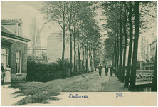 68970 Vestdijk gezien richting Ten Hagestraat. Rechts de bruggetjes over de stadsgracht, 1903