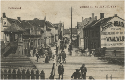 194877 Woenselse overweg, Fellenoord, gezien vanaf de Demer, 1911 - 1920