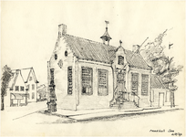 128870 Het raadhuis, Markt, 04-08-1947