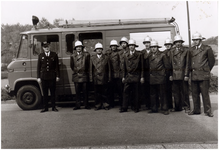 147449 Groepsfoto brandweercorps van gem. Hoogeloon, 1973