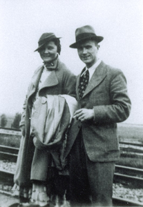 500341 De heer Jules Kuipers en zijn echtgenote Mien van Dijk, 1940